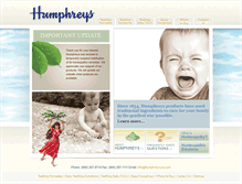 Tablet Screenshot of humphreysbaby.com